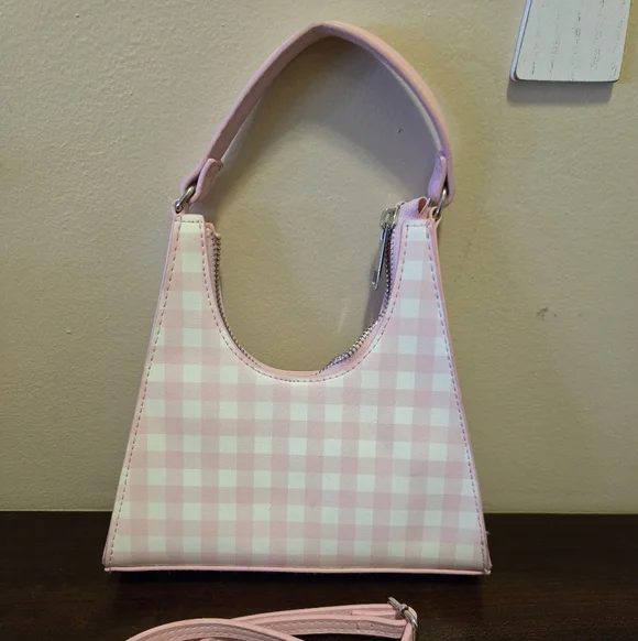 Gingam Pink & White Bag 🎀🎀 - Picture 1 of 8
